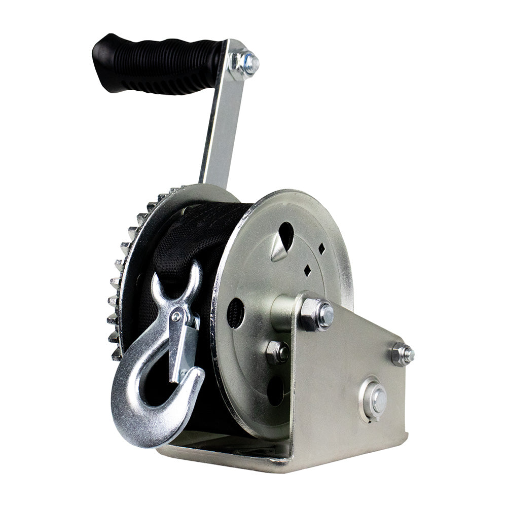 Powerwinch Utility Series Winch 1,600lb, 8" Crank Arm - Zinc [21500-W-1600-8-Z-R]