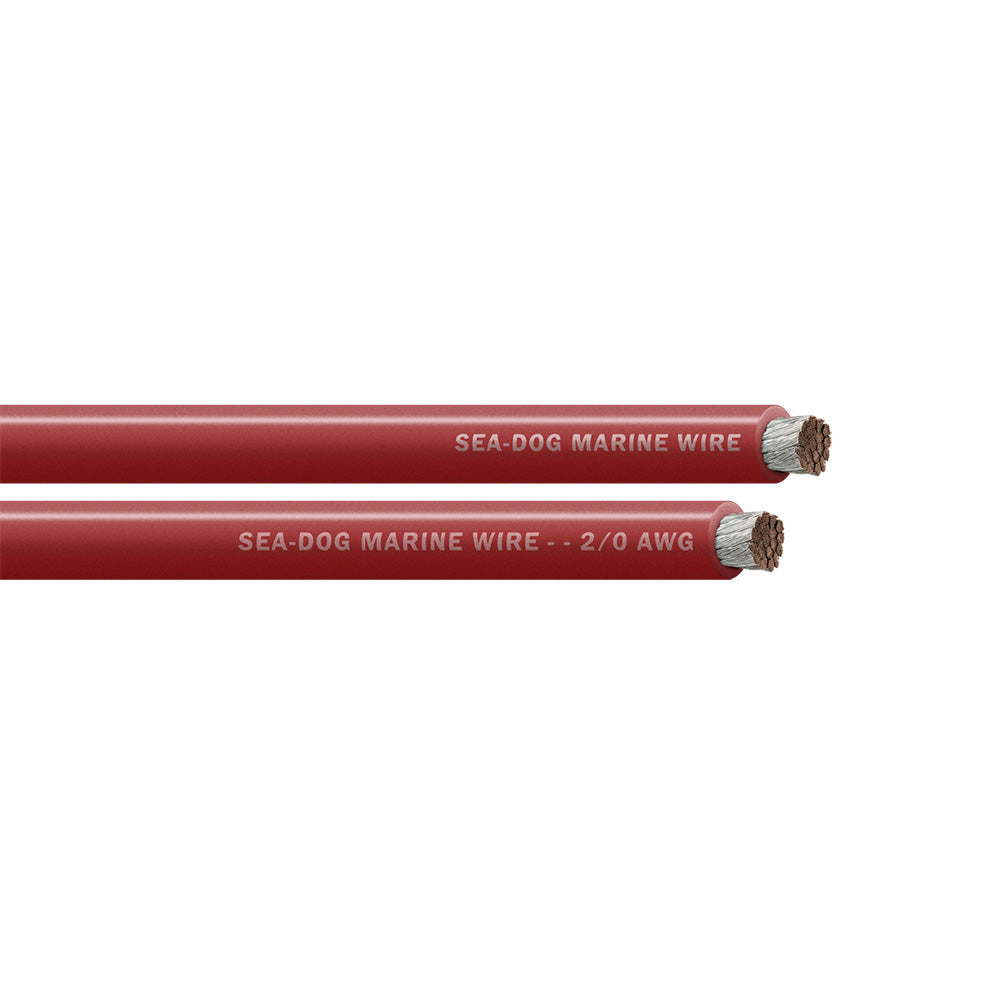 Sea-Dog 2/0 AWG Red Battery Cable - 100' [8021022]