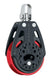 Harken 57 mm Ratchet Block — Swivel, Red Sheave