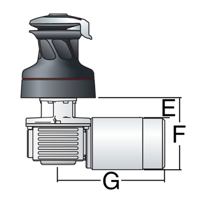 Harken #70 3 Speed Electric Self-Tailing Radial Winch - All Chrome