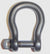 Wichard 1/4" Diameter Self-Locking Bow Shackle - Black