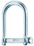 Wichard 1/4" Diameter Self-Locking Wide D Shackle