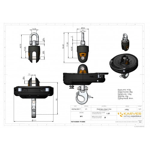 KF2 Large Spinnaker Furler