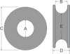 Tylaska 5/8" FR4 Low Friction Ring