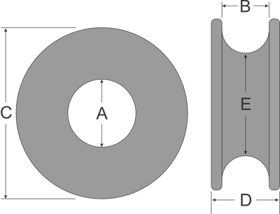 Tylaska 5/8" FR4 Low Friction Ring