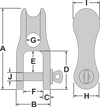 H5 Aluminum Halyard Shackle