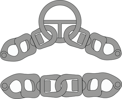 Tylaska T30 Shackle Std/Std Linked Bails