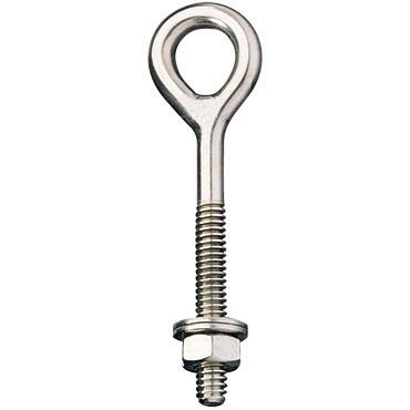 Ronstan 316SS 5/16" Eye Bolt, 5/16"-18 UNC Thread X 3" Shaft w/Nut & Washer