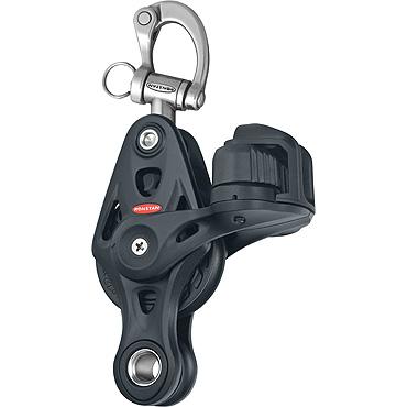 Ronstan 60mm Single Fiddle w/ Cleat & Snap Shackle Head Core Block