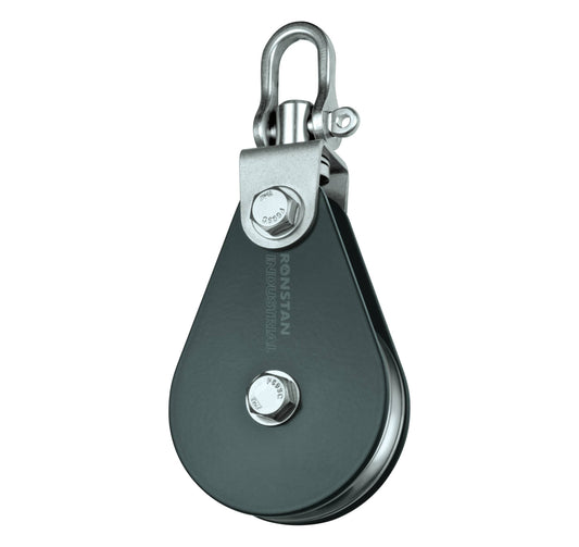 Ronstan Series 75 Single Block w. Aluminum Sheave & Swivel Shackle Head